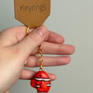 Clay Clown Fish Keychain 