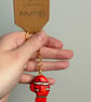 Clay Clown Fish Keychain 