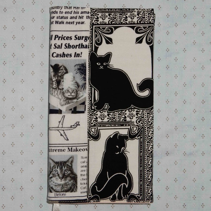 Diary Slimline cats, black and white