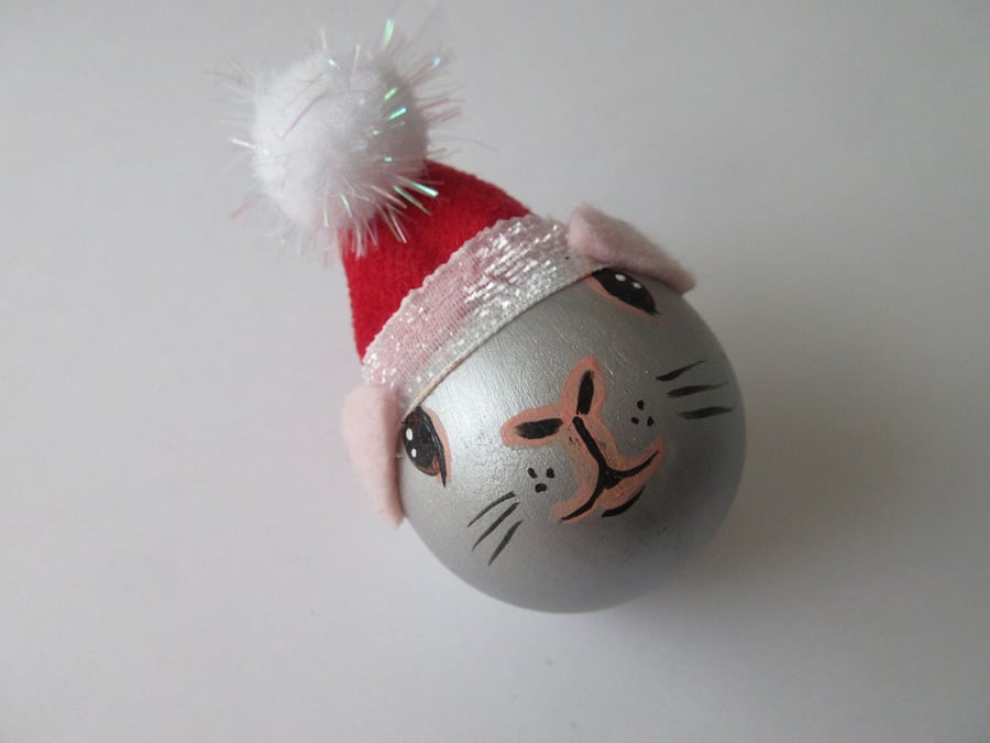 Guinea Pig Bauble Christmas Tree Hanging Decoration Guinea Pig Head