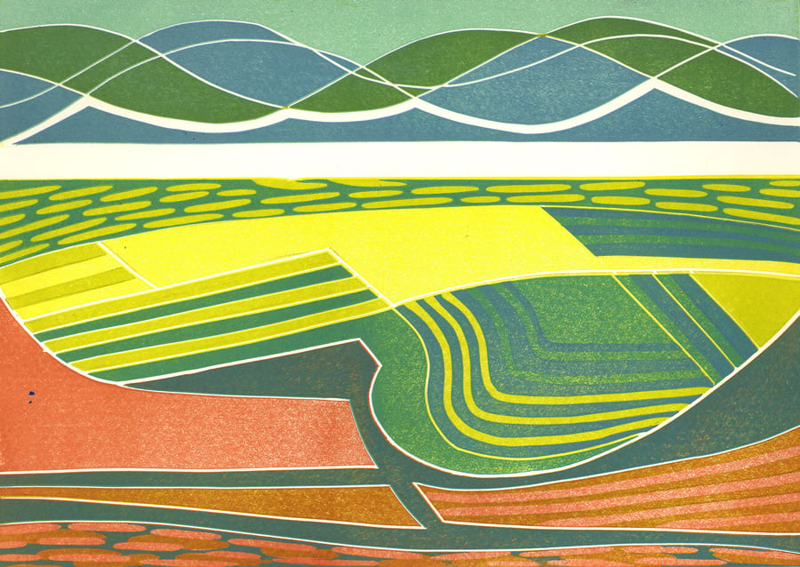 Abstract landscape - `Tractor Tracks`