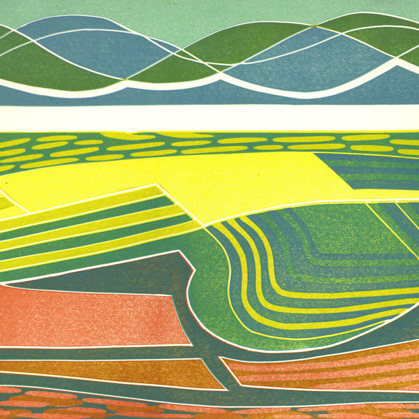 Abstract landscape - `Tractor Tracks`