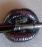 Handmade epoxy resin fridge magnet 'lips'. - Image 3