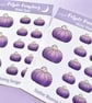 Purple Pumpkin Planner Sticker Sheets, Halloween Stickers. - Image 4