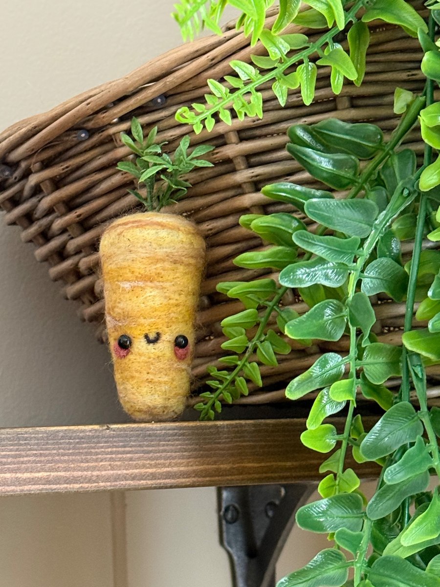 Needle Felted Parsnip Doll