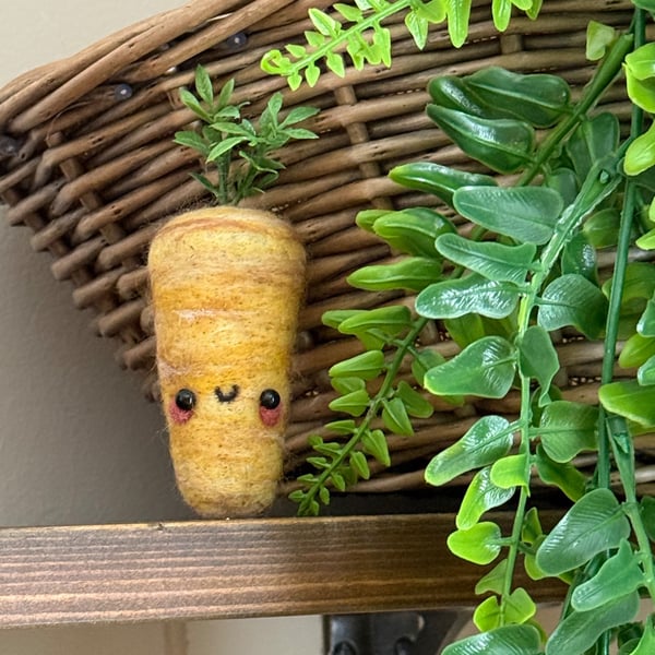 Needle Felted Parsnip Doll