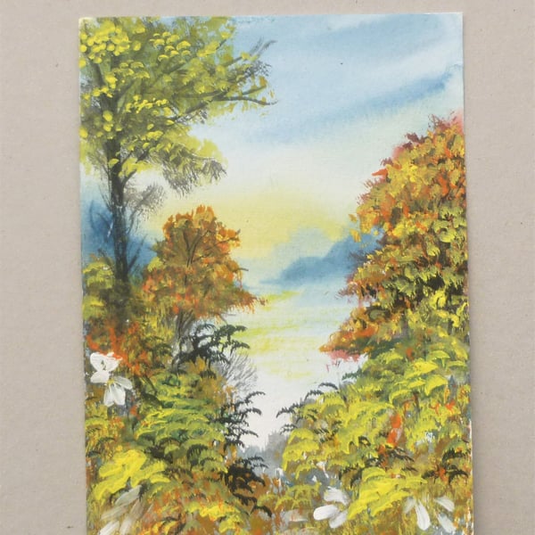 SALE original art watercolour landscape ( ref F 569.A3 )