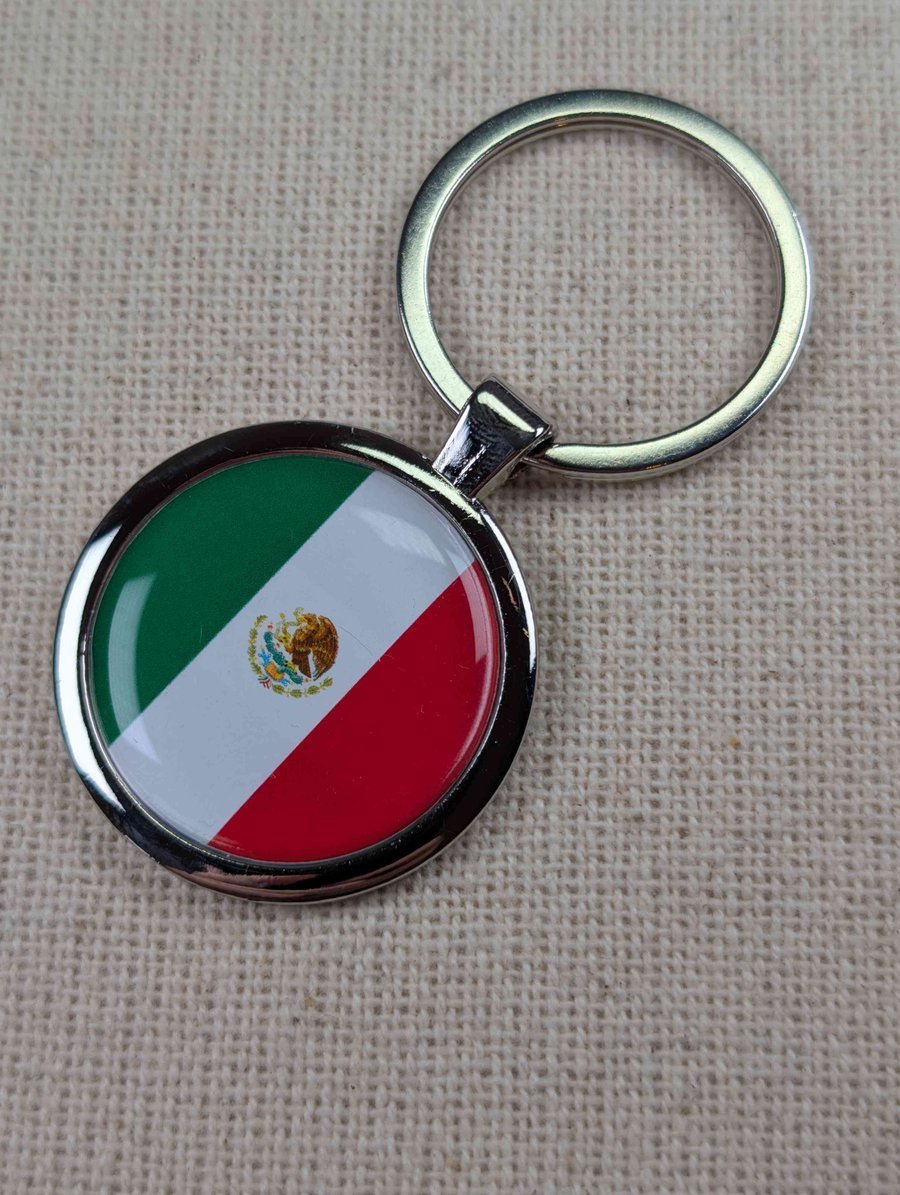 Mexico Flag Keyring - Mexico Flag Keychain