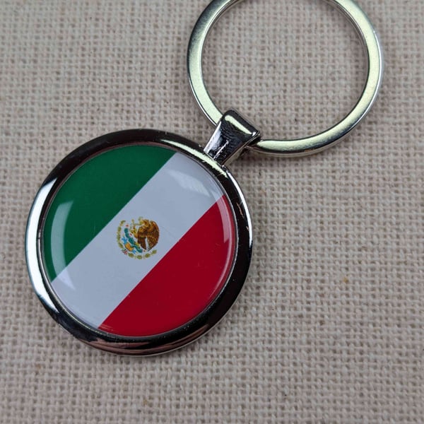 Mexico Flag Keyring - Mexico Flag Keychain