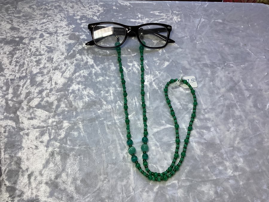 Green Cat Eye  glasses lanyard 