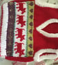 Handknitted baby fairisle tank top for 6 months