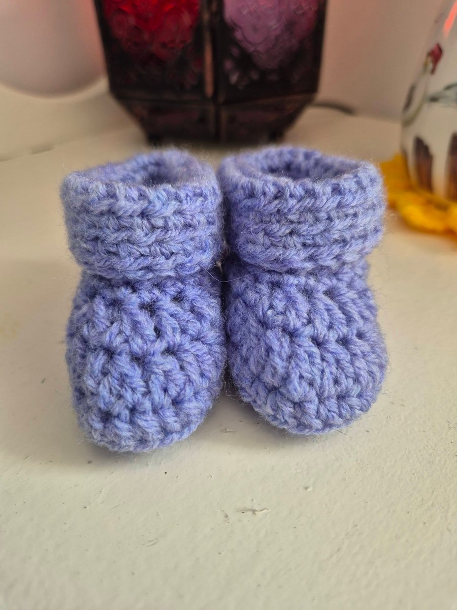 Newborn Baby Booties – 7cm Sole