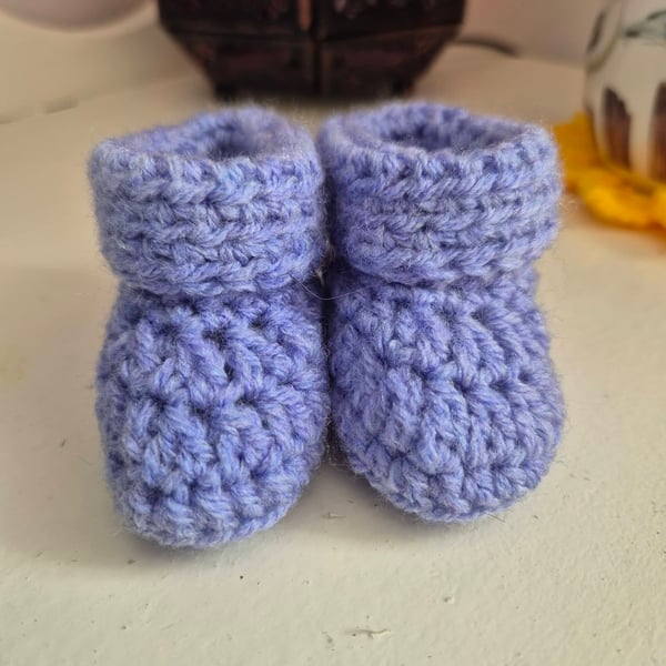 Newborn Baby Booties – 7cm Sole