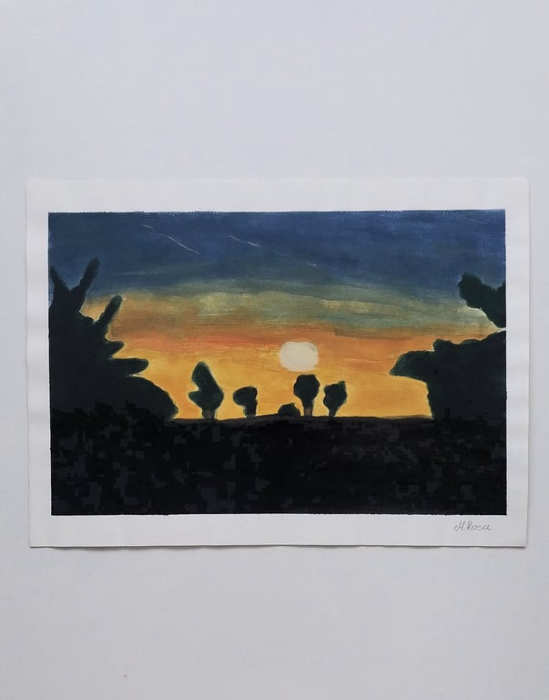 Sunset Original Acrylic Artwork 