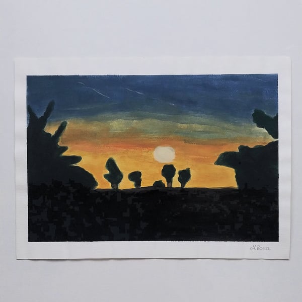 Sunset Original Acrylic Artwork 