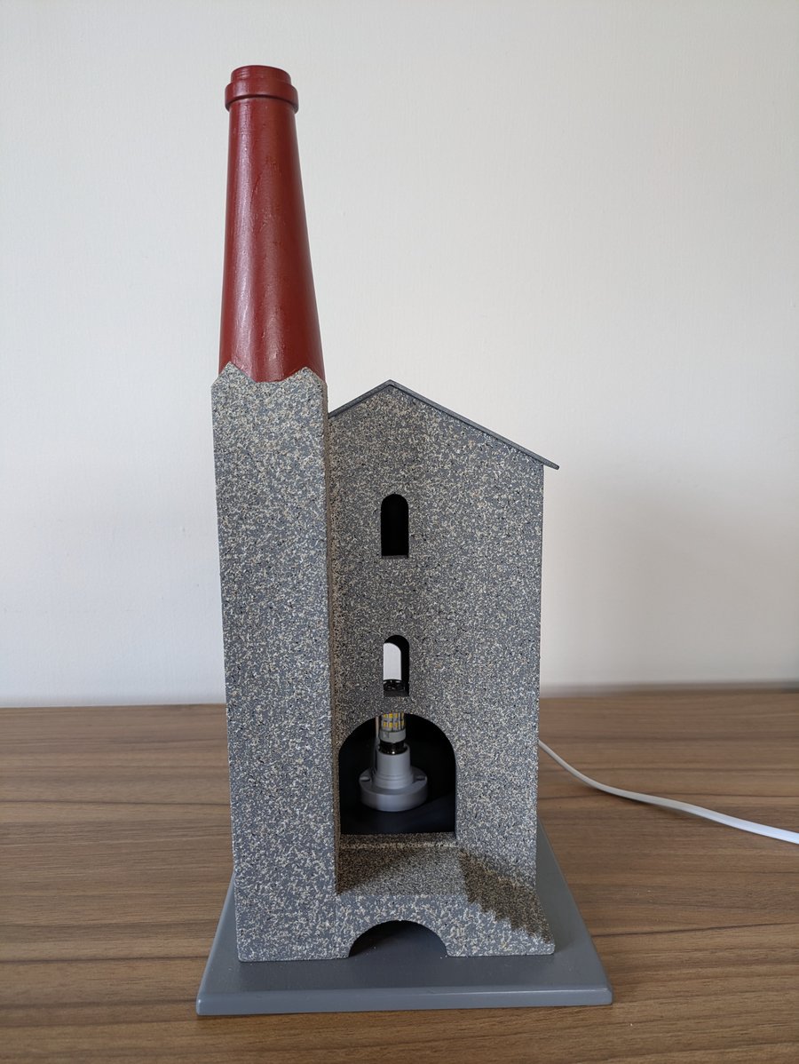 Cornish engine house table lamp
