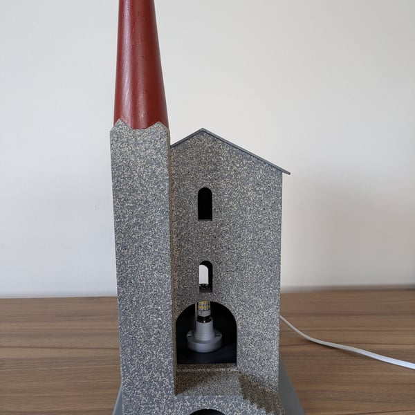 Cornish engine house table lamp