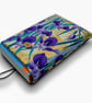 Iris Book Sleeve – Japanese Cotton Book Protector with Coconut Button - Image 6