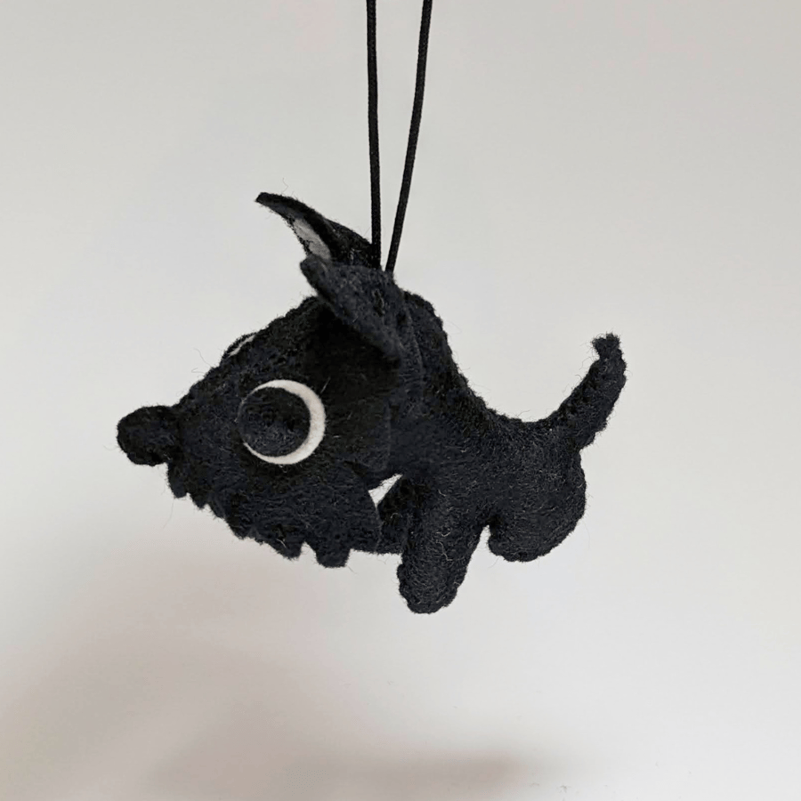 Scotty dog hanging decoration