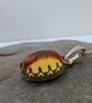 Citrine Gemstone Pendant on Silver Chain, November birthstone - Image 4