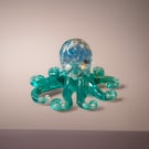 Handmade Resin Octopus with Real Shells – Ocean Inspired Octopus Ornament – Coas