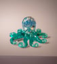 Handmade Resin Octopus with Real Shells – Ocean Inspired Octopus Ornament – Coas