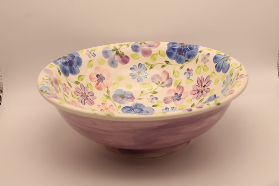 Soft Pastel Flower Bowl
