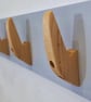 Bespoke Hand-Carved Coat Hook Rack Reclaimed Maple - Folksy
