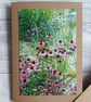 Flower Border Photo Greetings Card - Image 3