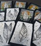 floaty feather - original aceo illustration - Image 6