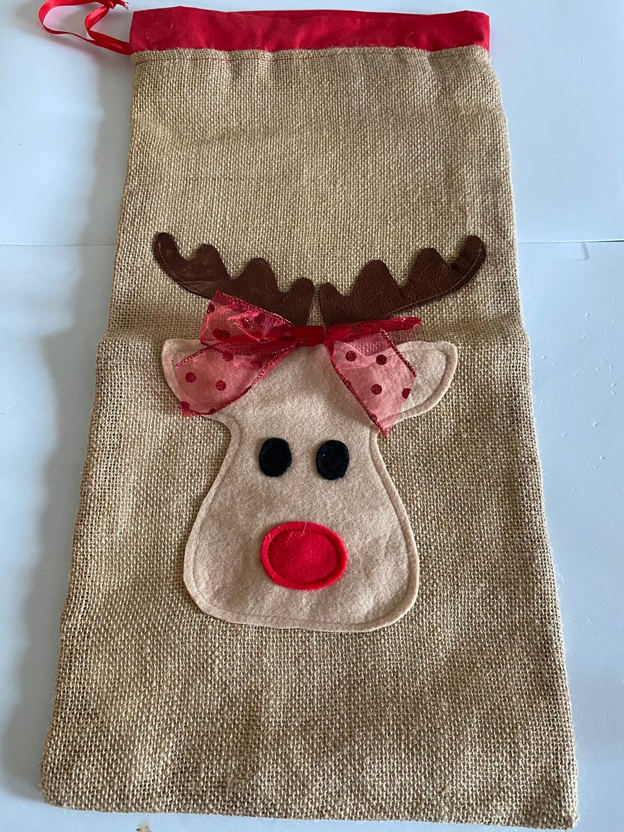 Reindeer Christmas Sack