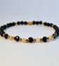 Spinel, Onyx, & Rutilated Quartz Bracelet - Birthday, Anniversary, Gifts For Her - Image 4