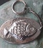 Handmade Fish Keyring in Pewter - Image 1