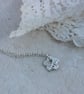 Silver Flower Pendant with Lace Pattern - Image 1