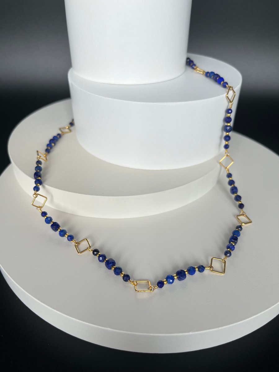 Stunning Lapis Lazuli rosary necklace