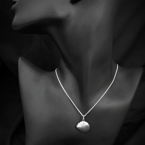 Sterling silver seashell pendant
