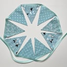 Bunting with puffins