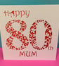 80th Birthday Card - Personalised - Image 2