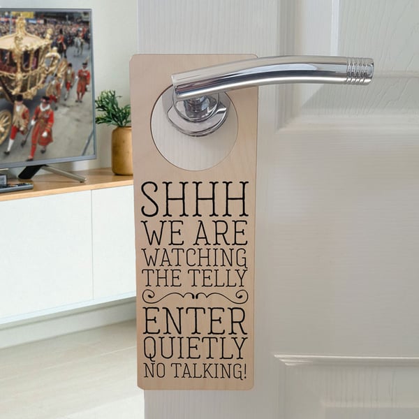 Personalised Do Not Disturb TV Doorhanger