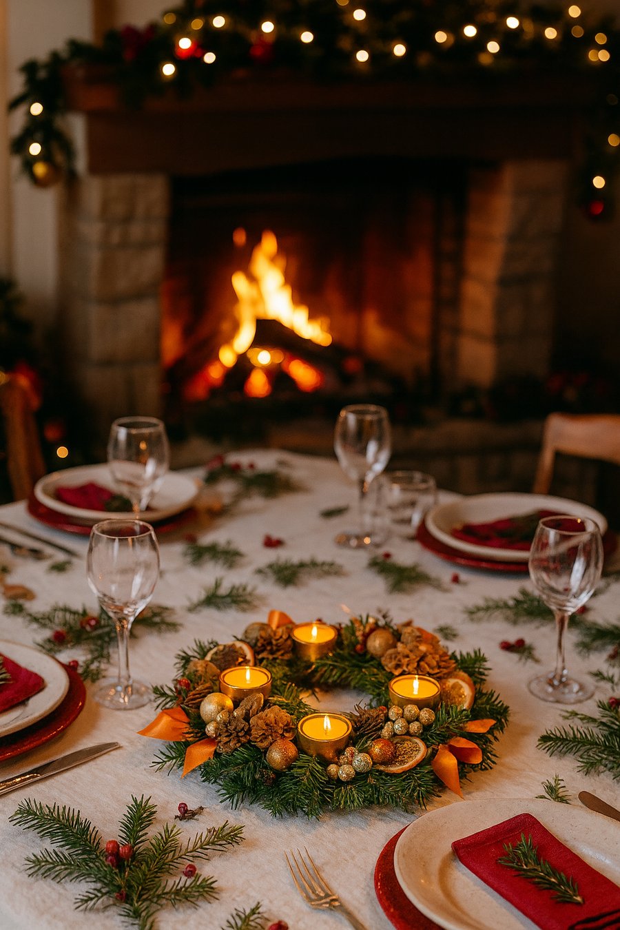 Christmas Candle table Decoration