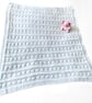 Hand Knit Baby Set, Cardigan, Bootees, and Bonnet In White- Age 3 - 6 Months - Image 2