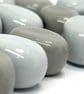 Handmade shiny pebble lamp work glass beads - Image 2