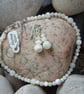 Matching Mother Of Pearl Anklet and earrings - Image 1