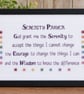 Serenity Prayer – Handmade Framed Cross Stitch – Black A4 Frame - Image 3