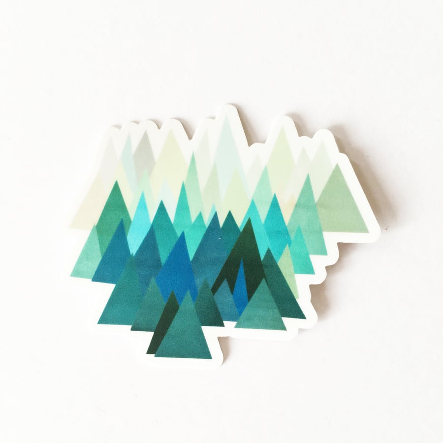 Vinyl Mountain Sticker - Cold Mountain