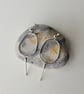 Large Open Oval Dangle Earrings, Handmade Recycled Sterling Silver - Image 6