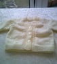 20 inch Pale Lemon V Neck Cardigan
