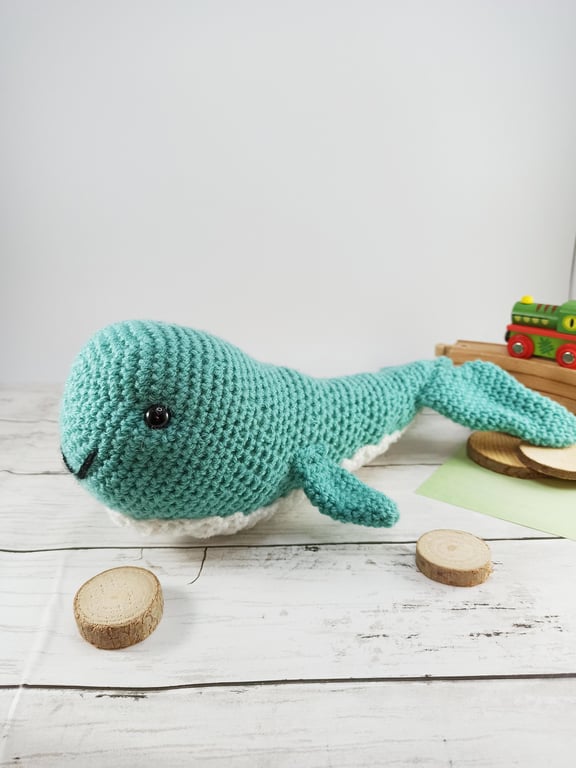 Crochet Whale Plush Toy: Handmade Cuddly Sea Creature