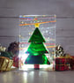 Sparkly Green Christmas Tree Tealight Holder - Image 1
