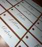 Personalised Flat Lay Wedding Place Names - Custom Name Cards - Image 3